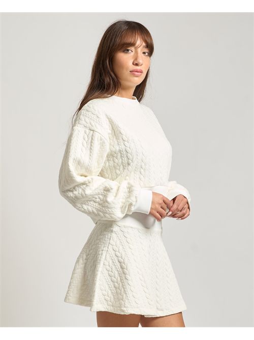 Maglione donna Gaelle Paris con intrecci all-over GAELLE PARIS | GAABW07697BI02